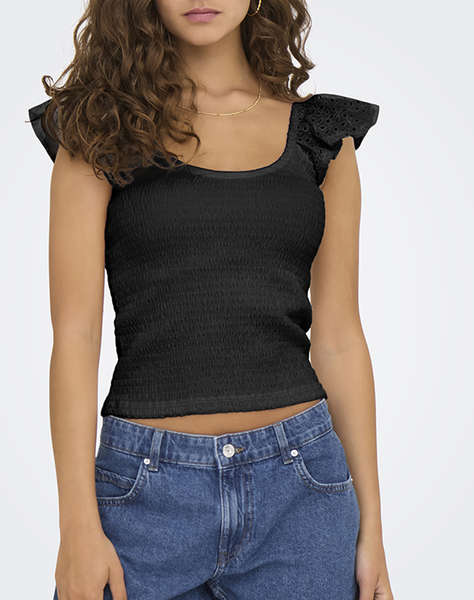 ONLY ONLMACY S/S O-NECK MIX TOP BOX JRS