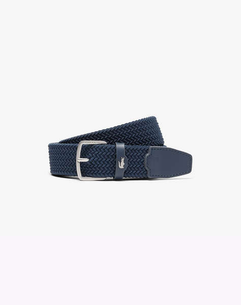LACOSTE MEN''S BELT35 STRETCH WOWEN BELT