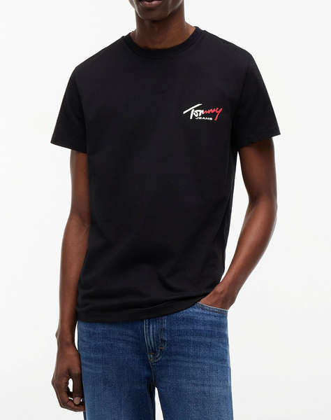 TOMMY JEANS TJM SLIM SIGN CHEST SS TEE EXT NEW