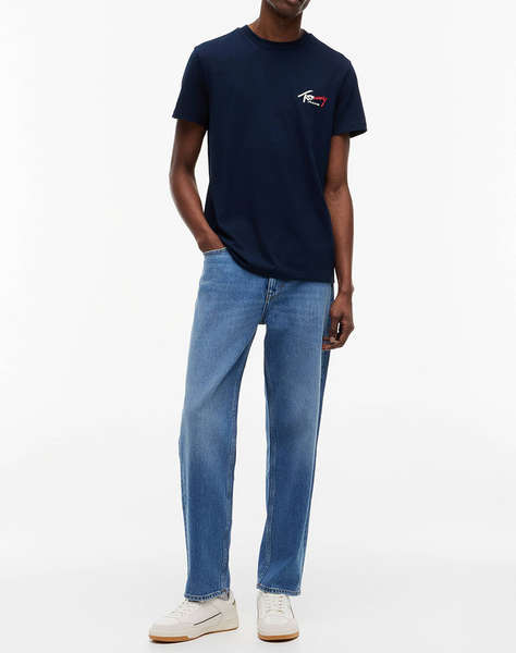 TOMMY JEANS TJM SLIM SIGN CHEST SS TEE EXT NEW