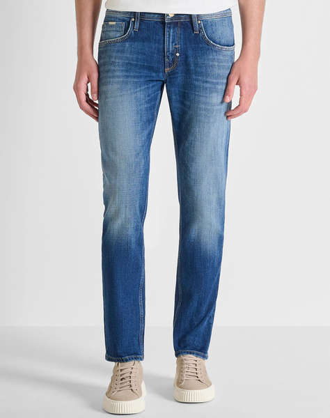 ANTONY MORATO MMDT00282FA750639 MIN OF 8 JEANS KURT COMFORT TAPERED FIT IN AUTHENTIC BLUE DENIM MEN''S TROUSERS