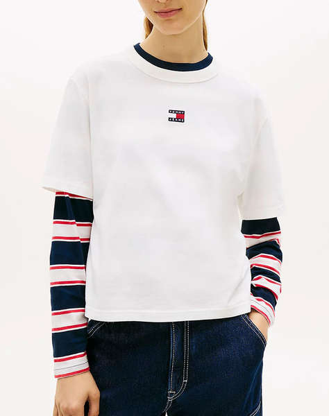 TOMMY JEANS TJW BXY BADGE TEE EXT NEW