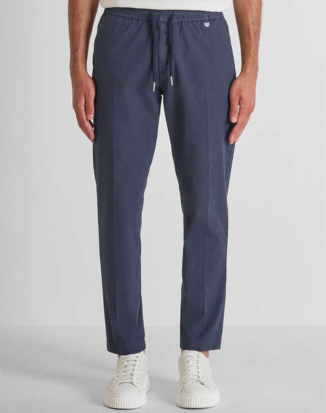 ANTONY MORATO MMTR00787FA900138 MIN OF 6 TROUSERS SALEM SLIM FIT IN STRETCH CORDUROY COTTON FABRIC GARMENT DYE WITH METAL BADGE MEN''S TROUSERS