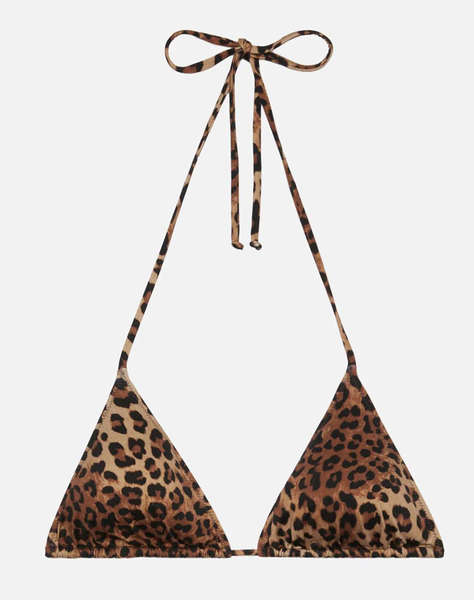 MC2 LEAH-FULL ADJUSTABLE TRIANGLE BIKINI TOP WITH REMOVABLE PADDING-SAND LEOPARD 19