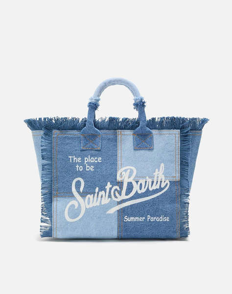 MC2 COLETTE-HAND BAG WITH STRAP-DENIM PATCHWORK