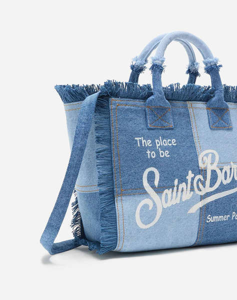 MC2 COLETTE-HAND BAG WITH STRAP-DENIM PATCHWORK