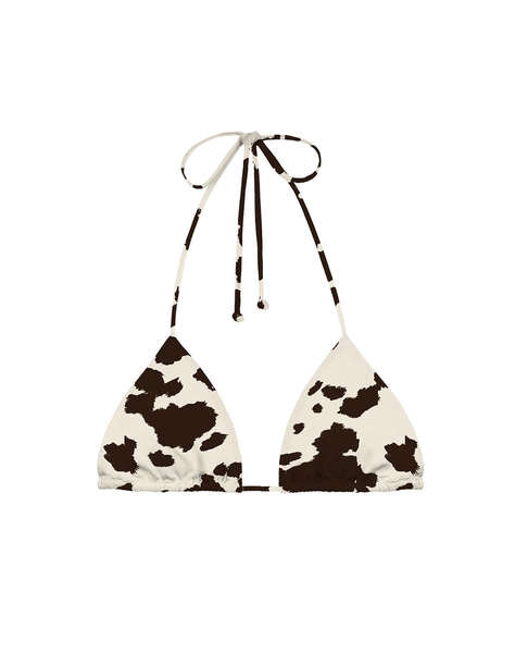 MC2 LEAH-FULL ADJUSTABLE TRIANGLE BIKINI TOP WITH REMOVABLE PADDING-COW WEST 1018
