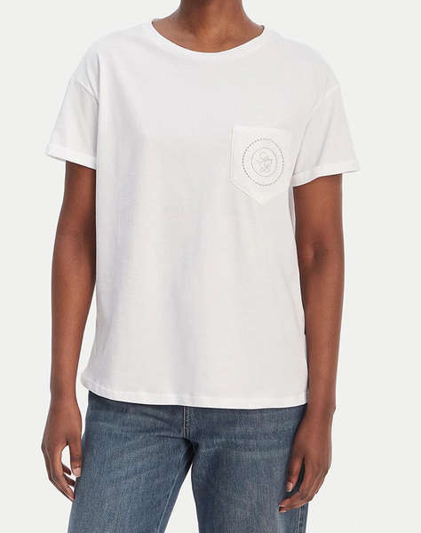 LIU JO WHITE_WA6J19_T-SHIRT MODA M/C ДАМСКА БЛУЗА