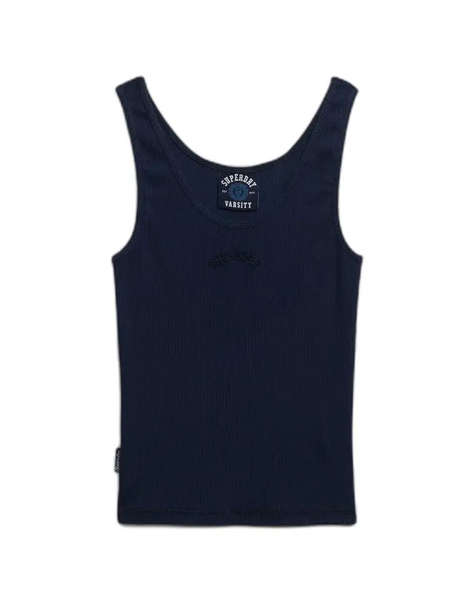SUPERDRY D3 OVIN ESSENTIAL LOGO SCOOP VEST WOMEN''S BLOUSE