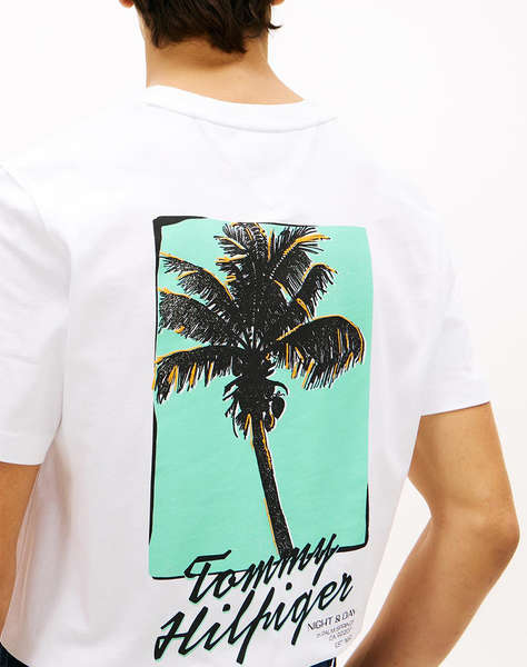 TOMMY HILFIGER PALM PHOTO PRINT TEE