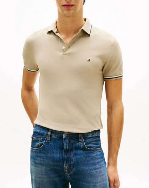 TOMMY HILFIGER TIPPED SLIM FIT SEASONAL POLO