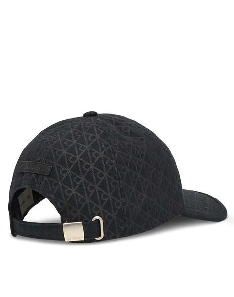 CALVIN KLEIN JEANS EMBLEM PRINT w LEATHER PATCH CAP