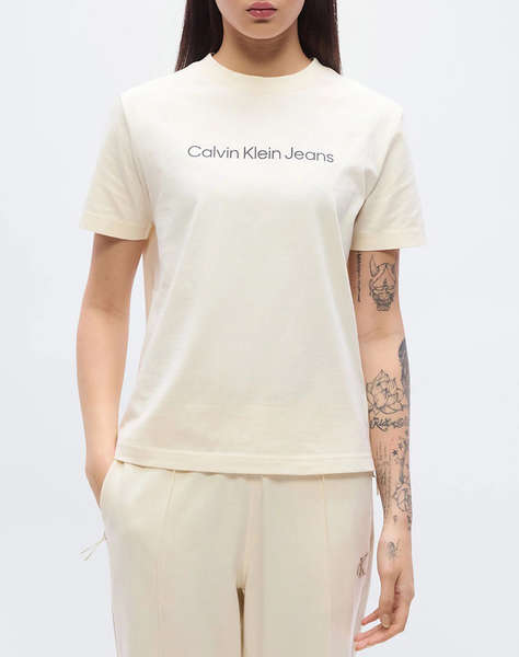 CALVIN KLEIN JEANS A- INST LOGO CLASSIC TEE SS