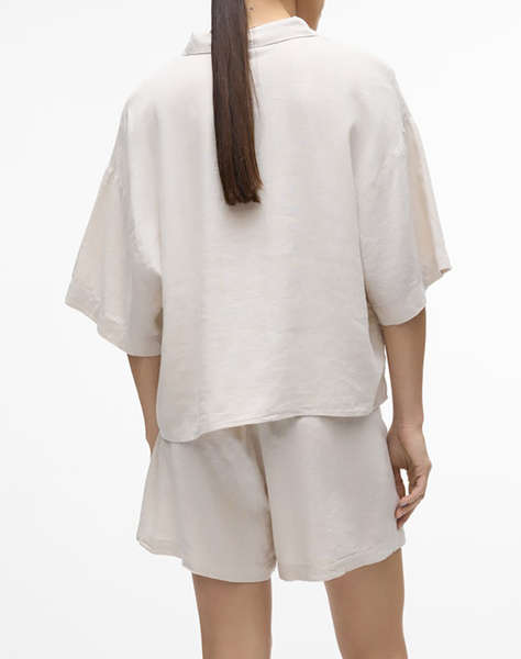 VERO MODA VMLINN 2/4 SHORT SHIRT WVN NOOS