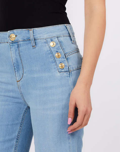 LIU JO DENIM_UA6D48_B.UP FLARE BUTTON HW WOMEN''S TROUSERS