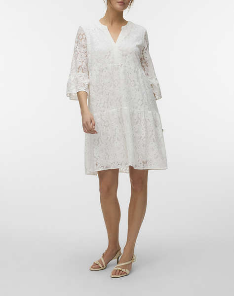 VERO MODA VMHONEY LACE 3/4 V-NECK TUNIC WVN GA
