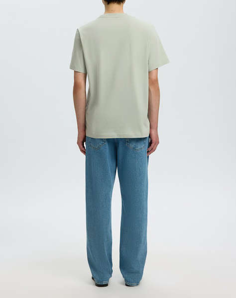 SELECTED SLHASPEN EMB SS O-NECK TEE