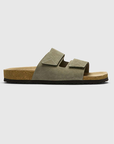 SELECTED SLMBASTIAN SUEDE STRAP SLIDER