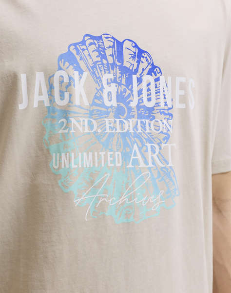 JACK&JONES JJGRADIENT PRINT TEE SS CREW NECK LN