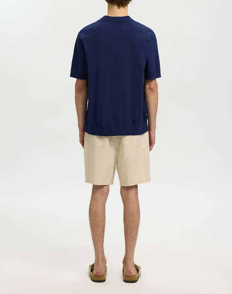 SELECTED SLHTORINO SS KNIT RELAXED OPEN POLO