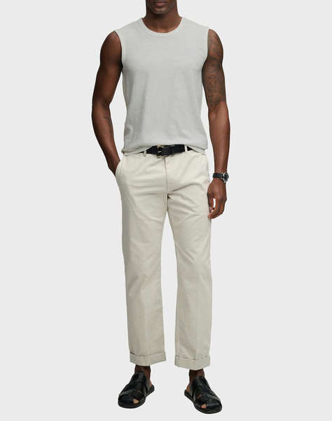 SUPERDRY D3 OVIN CLASSIC COTTON LINEN TANKMEN''S BLOUSE