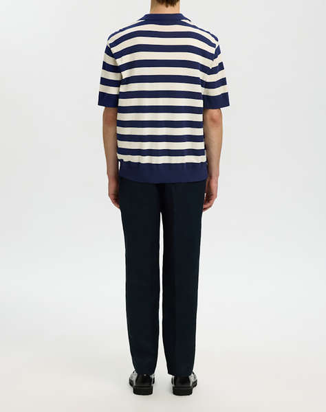 SELECTED SLHTORINO SS KNIT RELAXED OPEN POLO