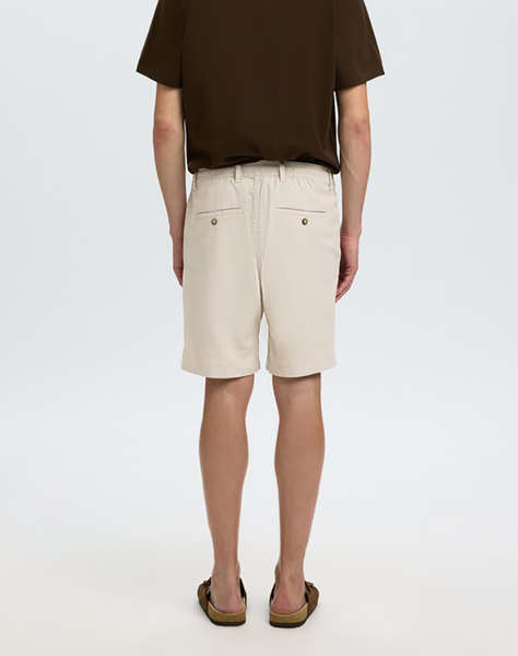 SELECTED SLMREGULAR-BRODY LINEN BLD SHORTS NOOS