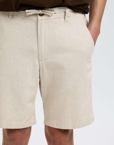 SELECTED SLMREGULAR-BRODY LINEN BLD SHORTS NOOS