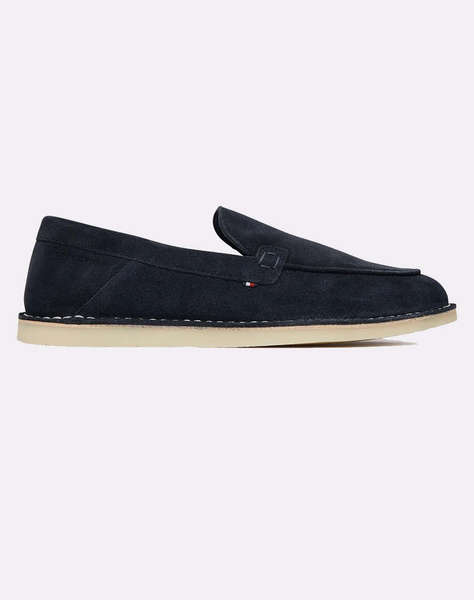 TOMMY HILFIGER HILFIGER STITCHDOWN SUEDE LOAFER