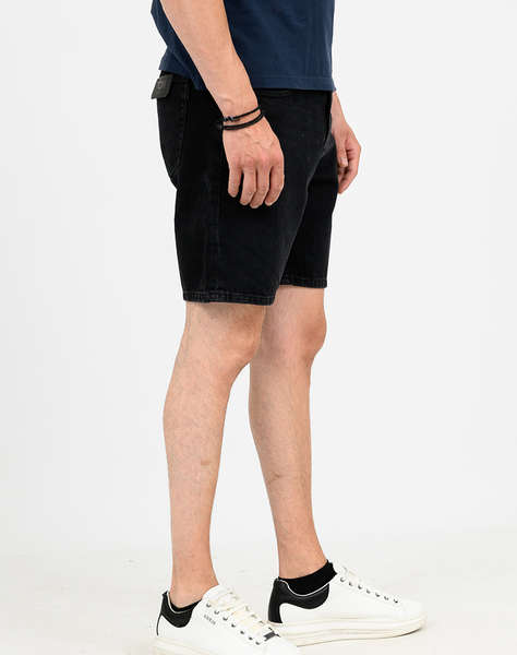ANTONY MORATO MMDS00084FA7001431W02263 MIN OF 10 DENIM SHORT TOM REGULAR FIT IN RIGID BLACK-BLACK DENIM DENIM SHORT TOM REGULAR FIT IN RIGID BLACK-BLACK DENIM BERMUDA MEN''S