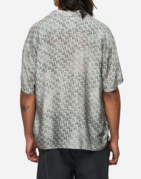 DIRTY LAUNDRY MONOGRAM SILK SHIRT