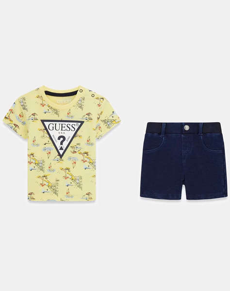 GUESS SET SS T-SHIRT+KNIT DENIM PANT ДЕТСКИ КОМПЛЕКТBOY