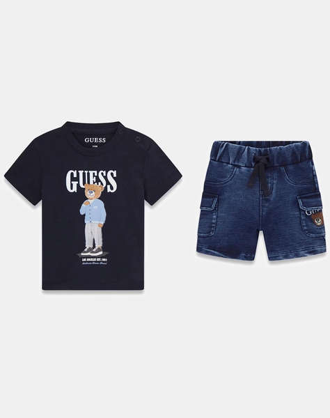 GUESS SET SS T-SHIRT+KNIT DENIM PANT ДЕТСКИ КОМПЛЕКТBOY