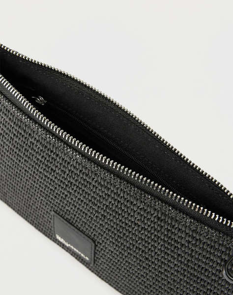 KARL LAGERFELD JEANS KLJ BOX LOGO RAFFIA POUCH
