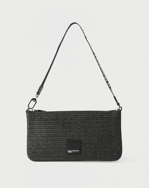 KARL LAGERFELD JEANS KLJ BOX LOGO RAFFIA POUCH