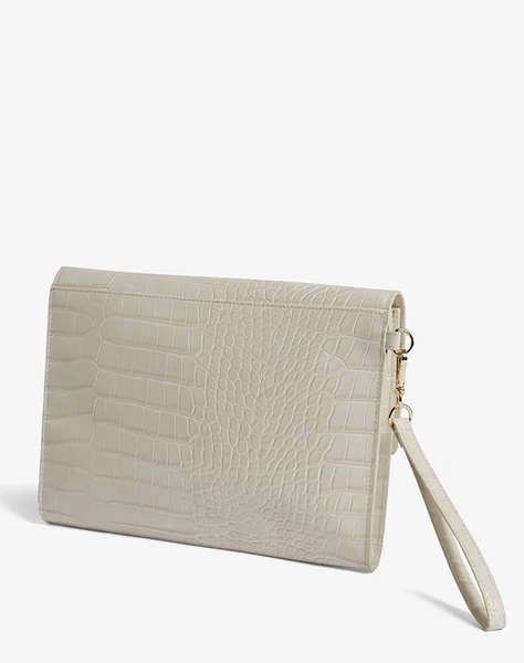 TED BAKER WESSLIE Croc Effect Icon Envelope Pouch