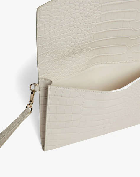 TED BAKER WESSLIE Croc Effect Icon Envelope Pouch