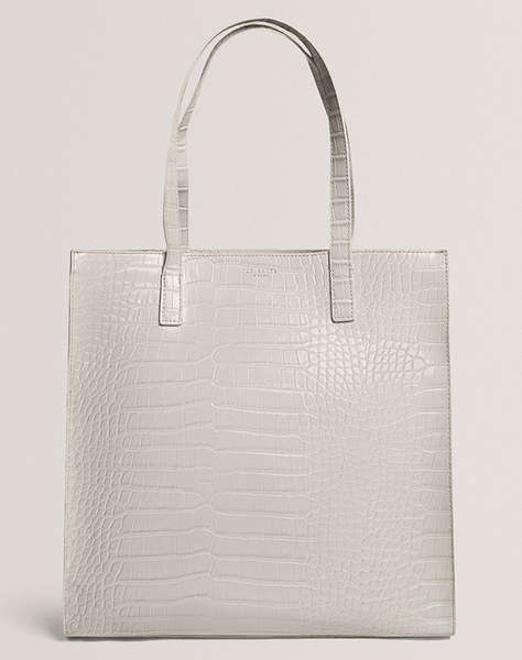TED BAKER WENELLA Croc Effect Large Icon Bag