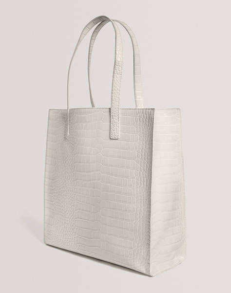 TED BAKER WENELLA Croc Effect Large Icon Bag