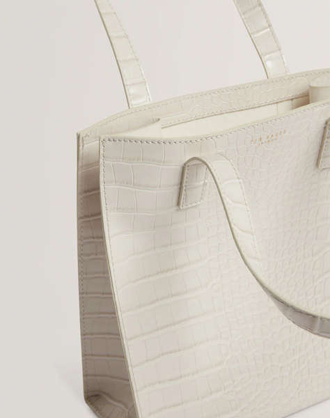 TED BAKER WENONAA Croc Effect Small Icon Bag