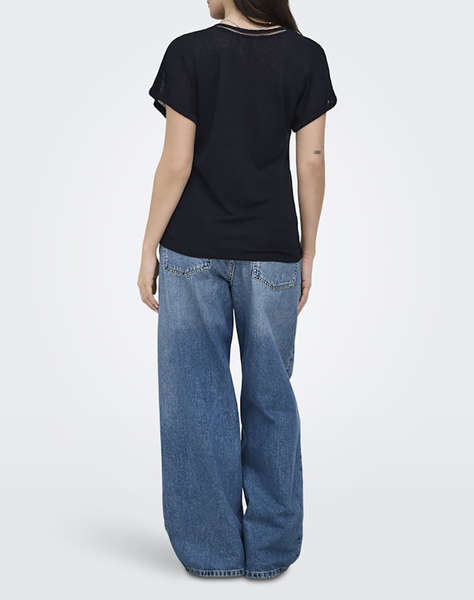 ONLY ONLPENNY S/S BATSLEEVE V-NECK TOP JRS