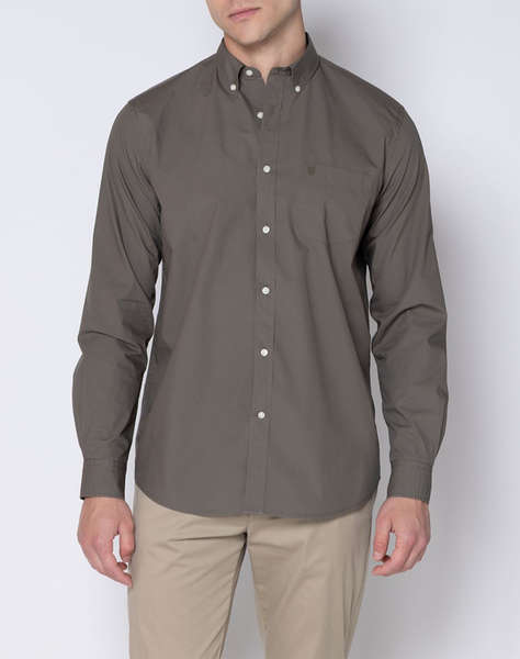THE BOSTONIANS РИЗА POPLIN REGULAR FIT Plain POPLIN Button-down Regular Fit