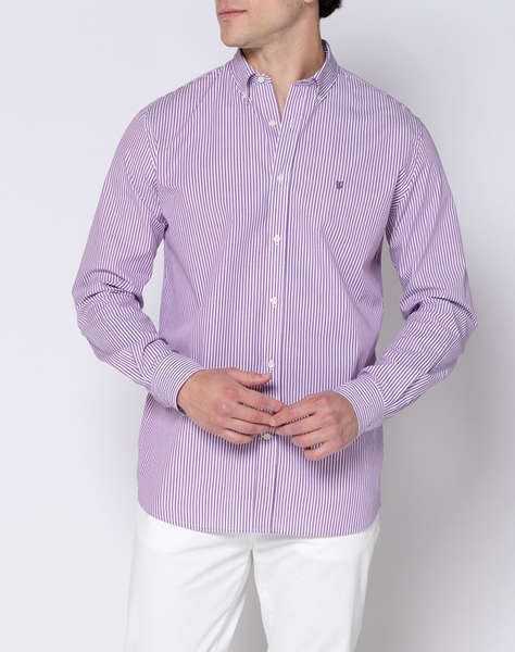 THE BOSTONIANS РИЗА ACORN POPLIN REGULAR FIT Stripe POPLIN Button-down Regular Fit