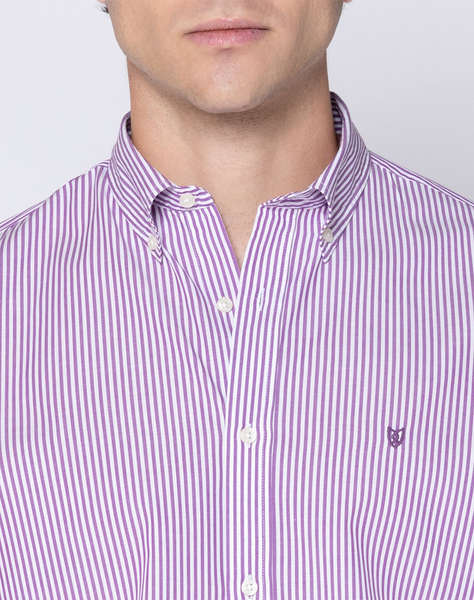 THE BOSTONIANS РИЗА ACORN POPLIN REGULAR FIT Stripe POPLIN Button-down Regular Fit
