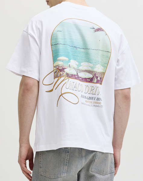 JACK & JONES JORSANREMO BACK TEE SS CREW NECK SN