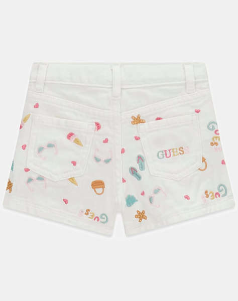GUESS RIGID BULL DENIM SHORTS W/EMBR CHILDREN''S SHORTS GIRL