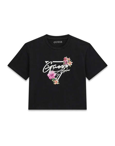 GUESS CROP SS T-SHIRT BLOUSE CHILDREN GIRL