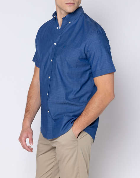 THE BOSTONIANS РИЗА REGULAR FIT Plain SLUB Button-down Regular Fit