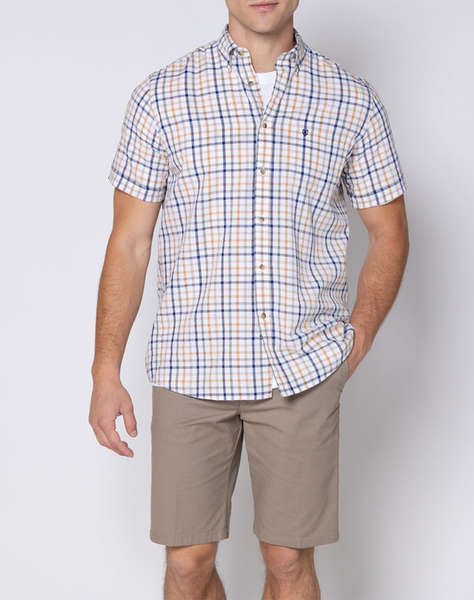 THE BOSTONIANS РИЗА MAVERICK SEERSUCKER REGULAR Button-down Regular Fit