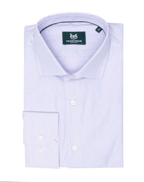 THE BOSTONIANS SHIRT DOBBY CUSTOM FIT Semi-Rex Custom Fit